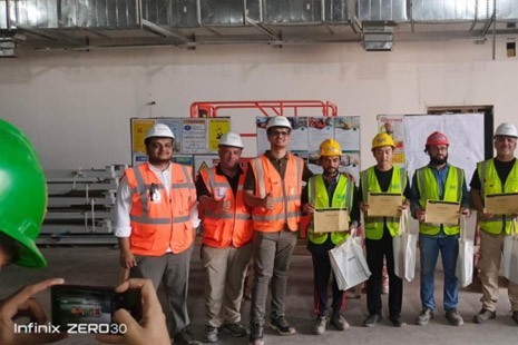 Saudi Automotive Coating Piping Project | Safety Award Recognition