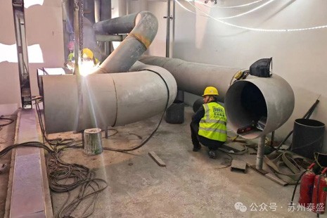 Frontline Spring Festival Work: Advancing Anhui VW Coating Shop Utility Piping Project